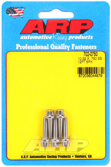 Bilde av 10-32 x .750 12pt SS bolts