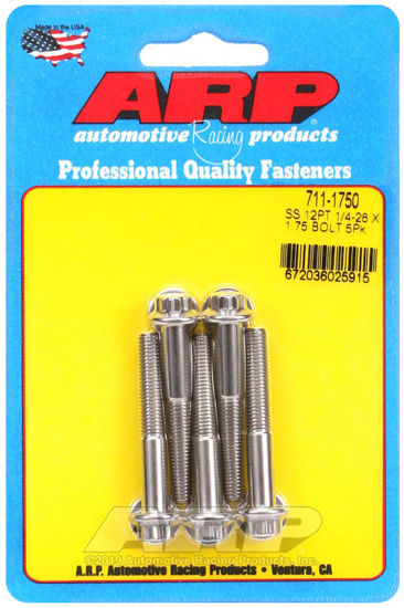 Bilde av 1/4-28 x 1.750 12pt SS bolts
