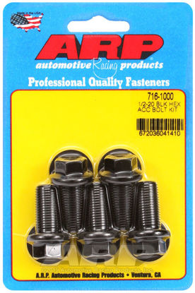 Bilde av 1/2-20 x 1.000 hex black oxide bolts