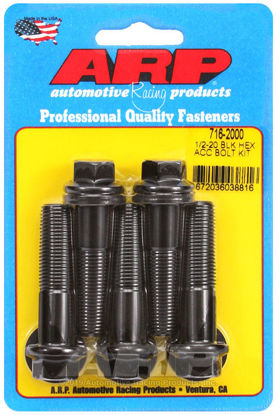 Bilde av 1/2-20 x 2.000 hex black oxide bolts