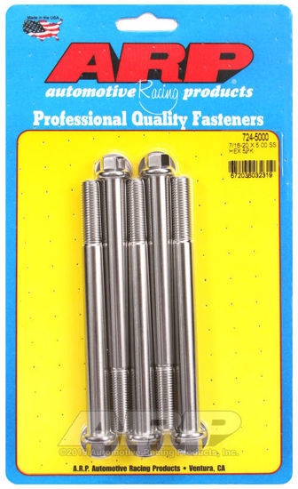 Bilde av 7/16-20 x 5.000 hex SS bolts