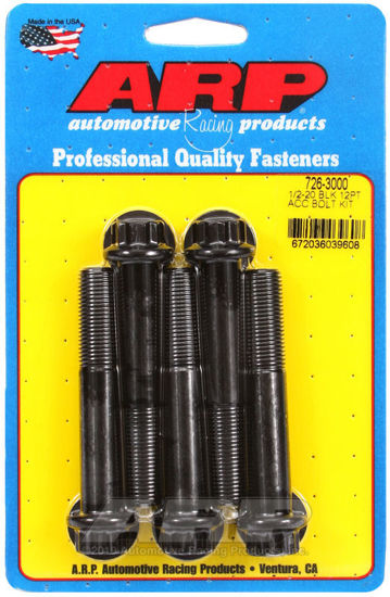 Bilde av 1/2-20 x 3.000 12pt black oxide bolts