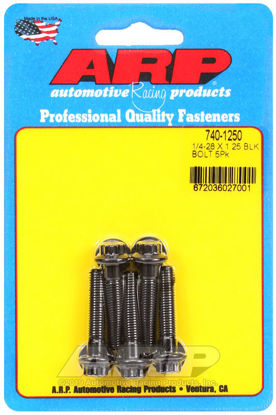 Bilde av 1/4-28 x 1.250 12pt black oxide bolts
