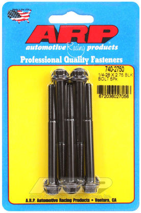 Bilde av 1/4-28 x 2.750 12pt black oxide bolts