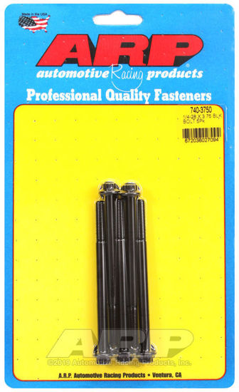 Bilde av 1/4-28 x 3.750 12pt black oxide bolts