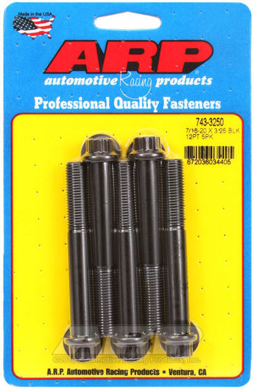 Bilde av 7/16-20 x 3.250 12pt black oxide bolts