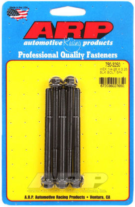 Bilde av 1/4-28 x 3.250 hex black oxide bolts
