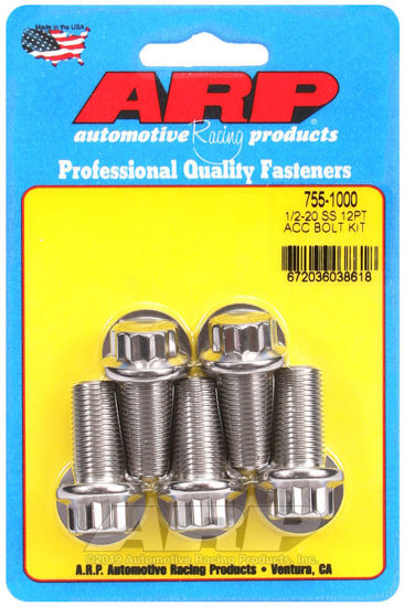 Bilde av 1/2-20 x 1.000 12pt SS bolts