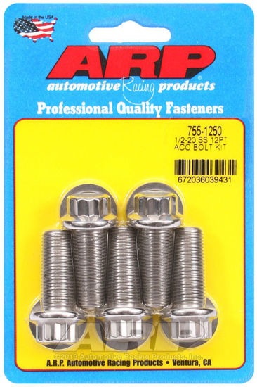 Bilde av 1/2-20 x 1.250 12pt SS bolts