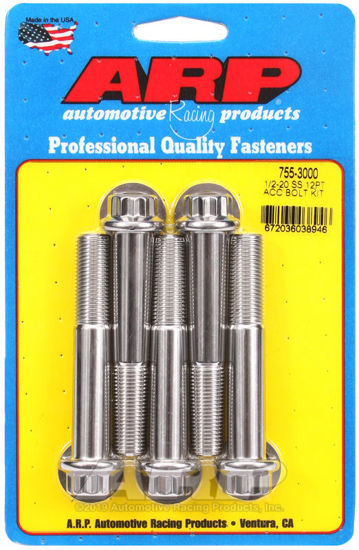 Bilde av 1/2-20 x 3.000 12pt SS bolts