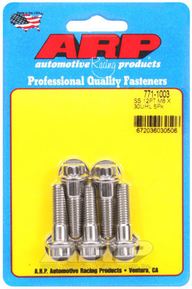Bilde av M8 x 1.25 x 30 12pt SS bolts