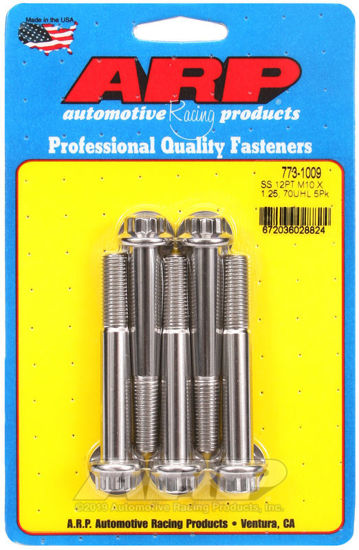 Bilde av M10 x 1.25 x 70 12pt SS bolts