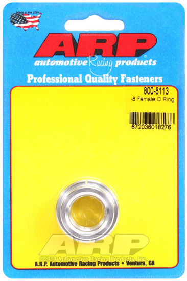Bilde av -8 female O ring aluminum weld bung
