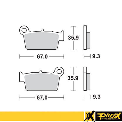 Bilde av ProX Rear Brake Pad KX250F/450F '04-27 + RM-Z250/450 '04-27