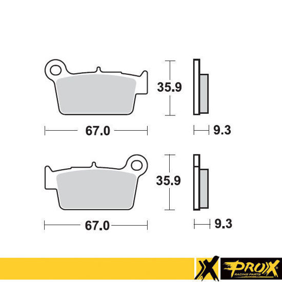 Bilde av ProX Rear Brake Pad KX250F/450F '04-27 + RM-Z250/450 '04-27