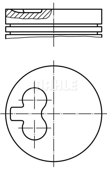 Bilde av Piston VW GOLF II (19E, 1G1)