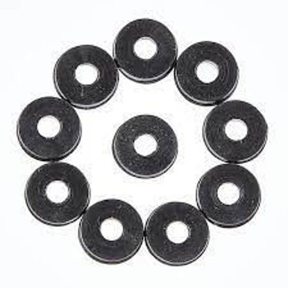 Bilde av 1/4 ID .550 OD no chamfer black washer 10pk