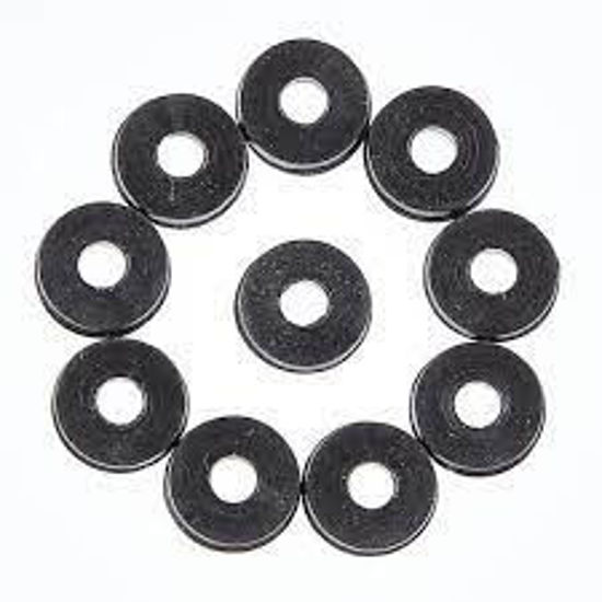 Bilde av 1/4 ID .550 OD no chamfer black washer 10pk