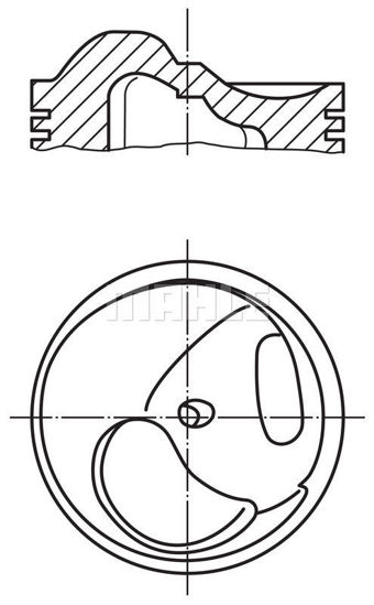 Bilde av STEMPEL 87,00 MM Mercedes M110 2,8 1972-1985
