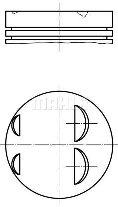 Bilde av STEMPEL 79,50 MM RENAULT CLIO/MEGANE/SCENIC K4J 1390CC 1999-