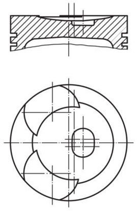 Bilde av STEMPEL STD 87,00MM MERCEDES W115 200D OM615.913 1968-1977